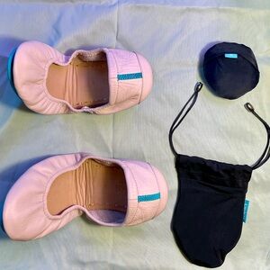 Ballerina Pink Tieks - Storage and Carry Bag Included